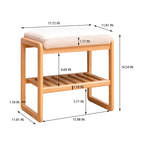 Scarpiera in legno, organizer con cuscino in spugna ad alta resilienza