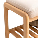 Scarpiera in legno, organizer con cuscino in spugna ad alta resilienza