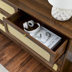Cassettiera da camera da letto, cassettiera antica in legno, mobile TV cassettiera per camera da letto soggiorno corridoio, cassettiera a sei cassetti