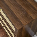 Cassettiera da camera da letto, cassettiera antica in legno, mobile TV cassettiera per camera da letto soggiorno corridoio, cassettiera a sei cassetti