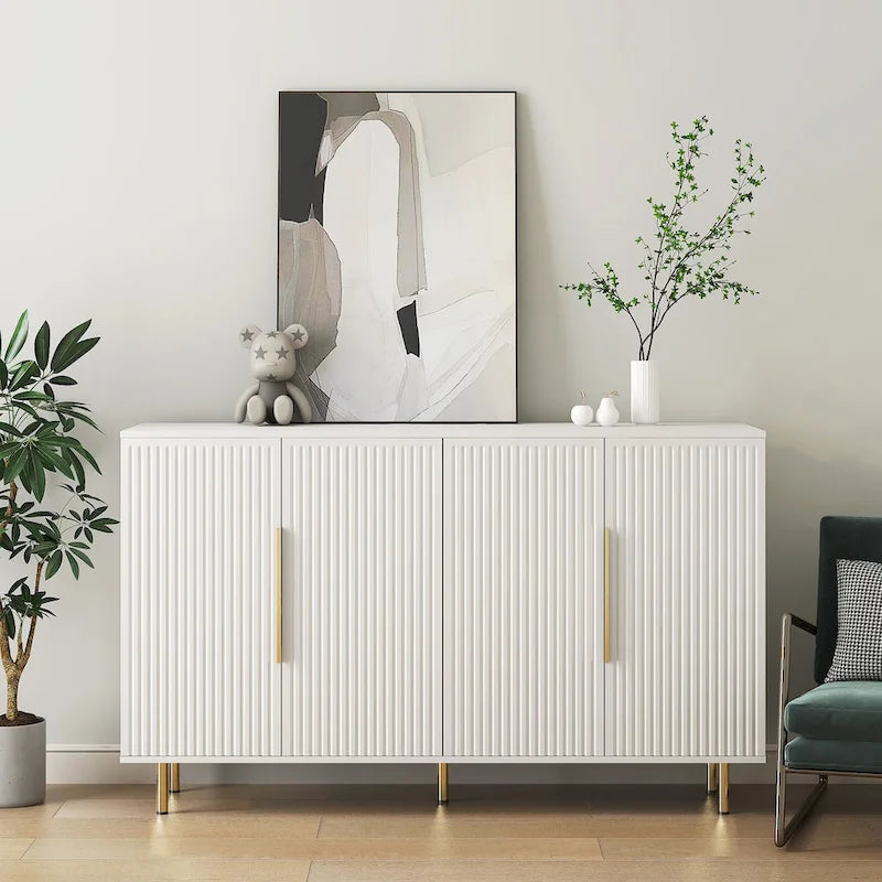 Mobile Credenza Moderno con Ante e Ripiani Regolabili