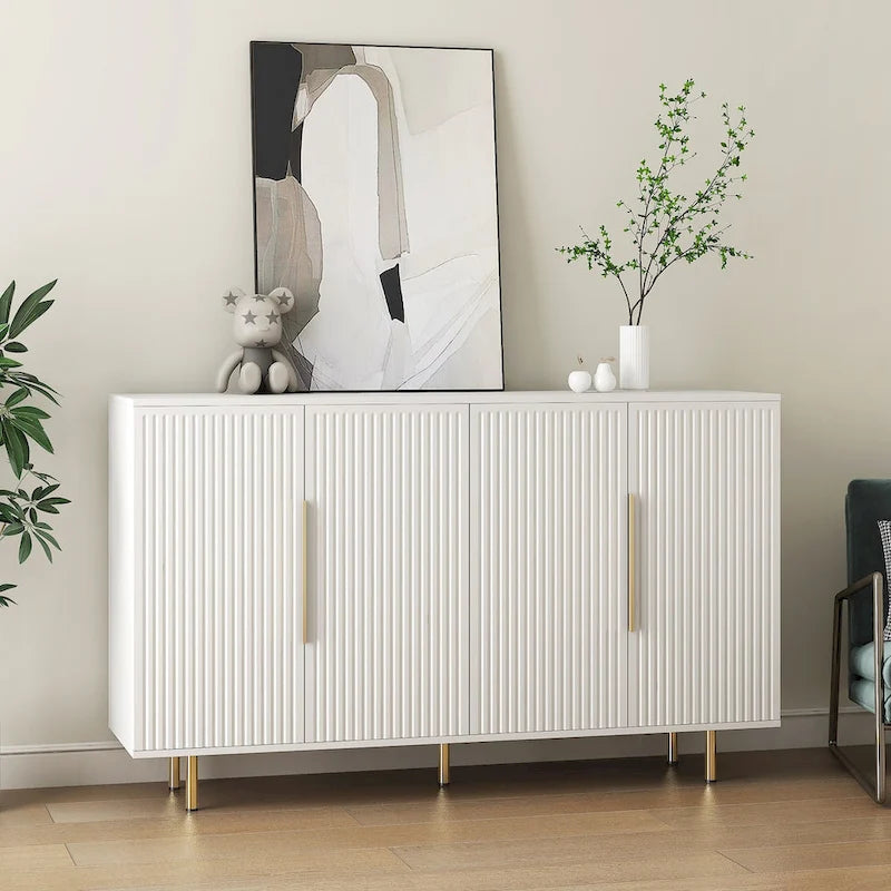 Mobile Credenza Moderno con Ante e Ripiani Regolabili