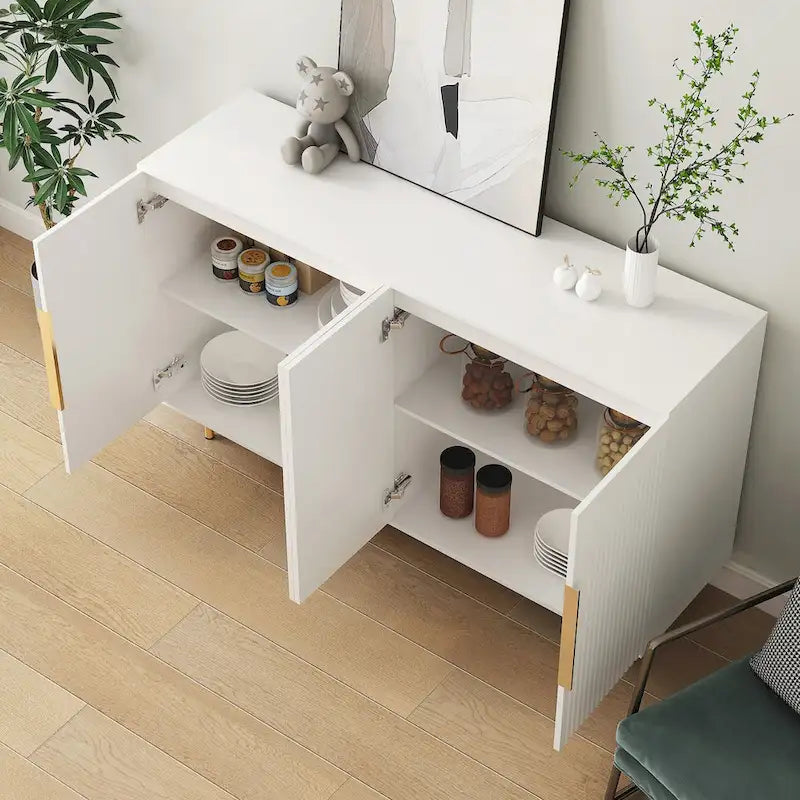 Mobile Credenza Moderno con Ante e Ripiani Regolabili