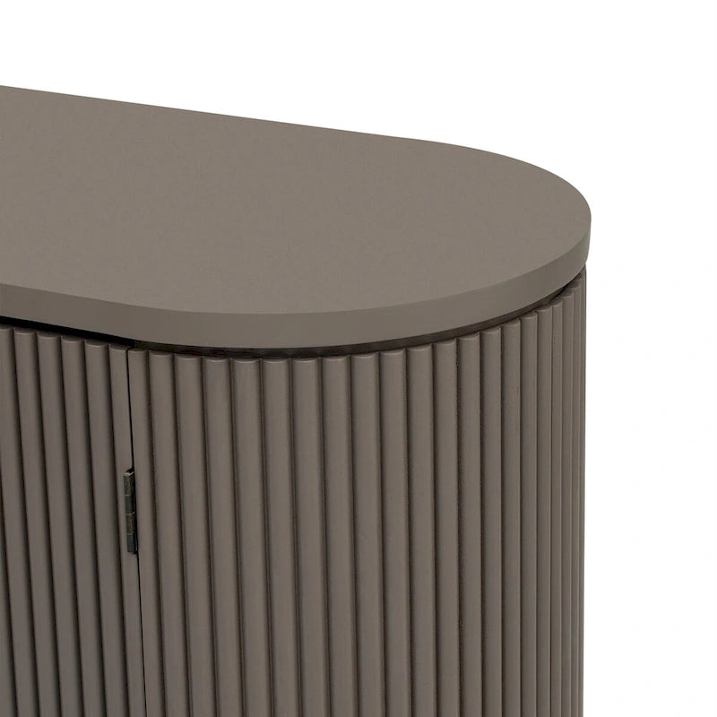Credenza da ufficio verticale a righe con maniglie in metallo, regolabile, adatta per studio, ingresso e soggiorno