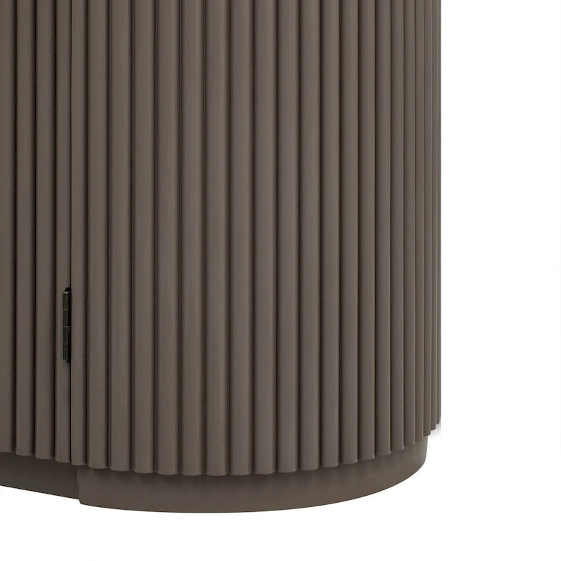 Credenza da ufficio verticale a righe con maniglie in metallo, regolabile, adatta per studio, ingresso e soggiorno