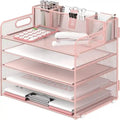 Organizzatore da scrivania a 5 ripiani - 33L x 23,5W x 34H cm
