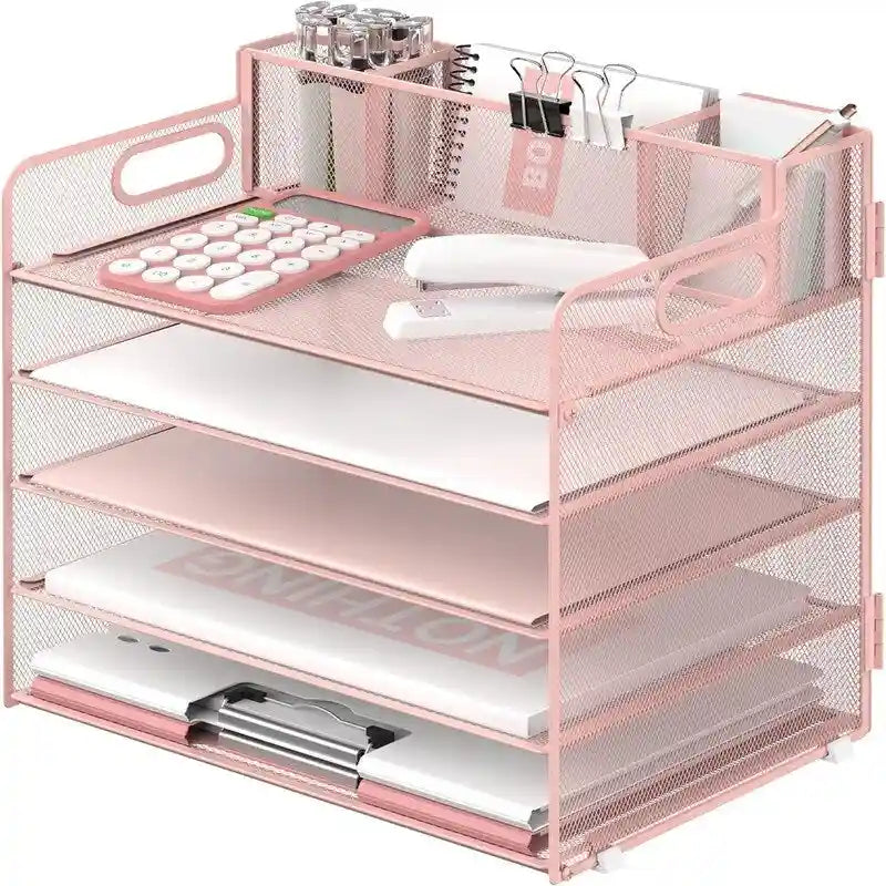 Organizzatore da scrivania a 5 ripiani - 33L x 23,5W x 34H cm