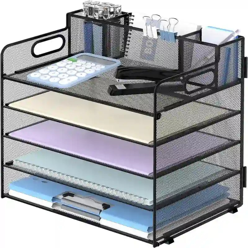 Organizzatore da scrivania a 5 ripiani - 33L x 23,5W x 34H cm