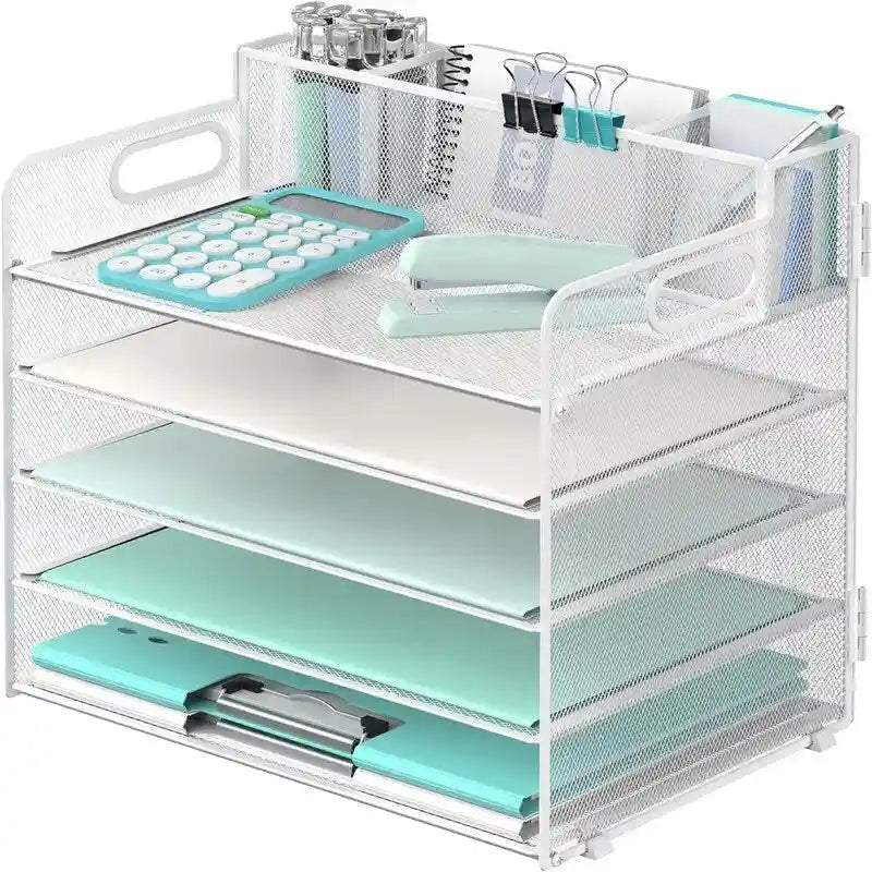 Organizzatore da scrivania a 5 ripiani - 33L x 23,5W x 34H cm