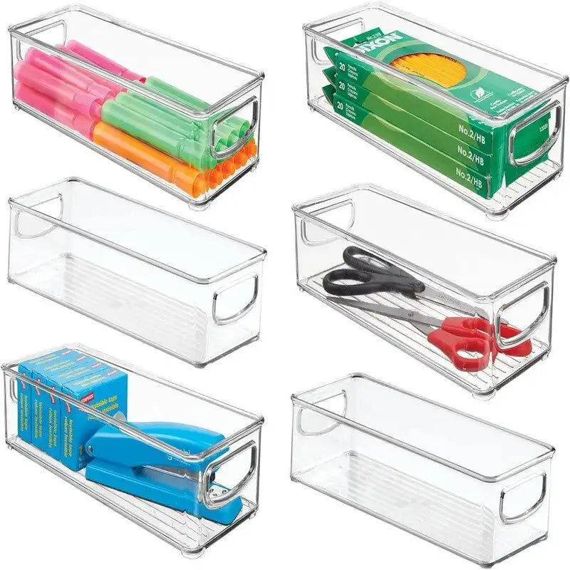 Contenitori piccoli in plastica per ufficio - 10L x 4P x 3A