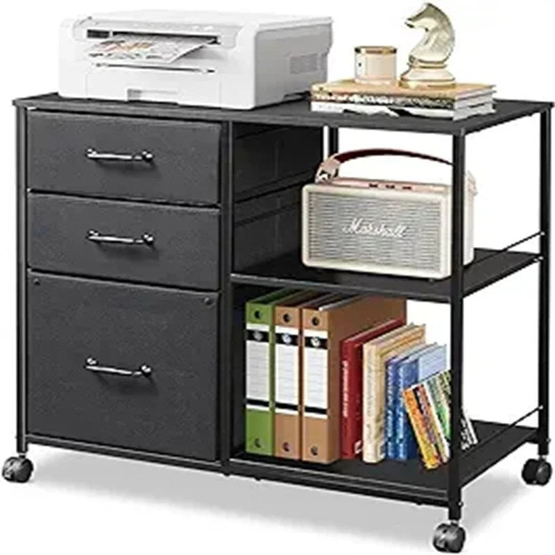 Cassettiera Portadocumenti a 3 Cassetti - 15,75P x 29,53L x 26,77H