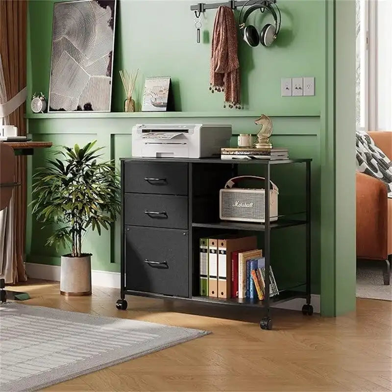 Cassettiera Portadocumenti a 3 Cassetti - 15,75P x 29,53L x 26,77H