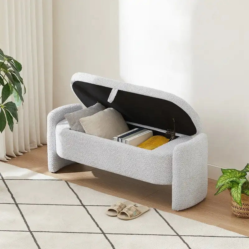 Panca Contenitore Ovale Imbottita – 119,4L x 43,2P x 45,7A cm