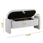 Panca Contenitore Ovale Imbottita – 119,4L x 43,2P x 45,7A cm