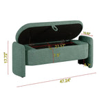 Panca Contenitore Ovale Imbottita – 119,4L x 43,2P x 45,7A cm