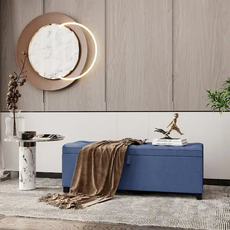 55.3 Panchina contenitore extra lunga con coperchio apribile