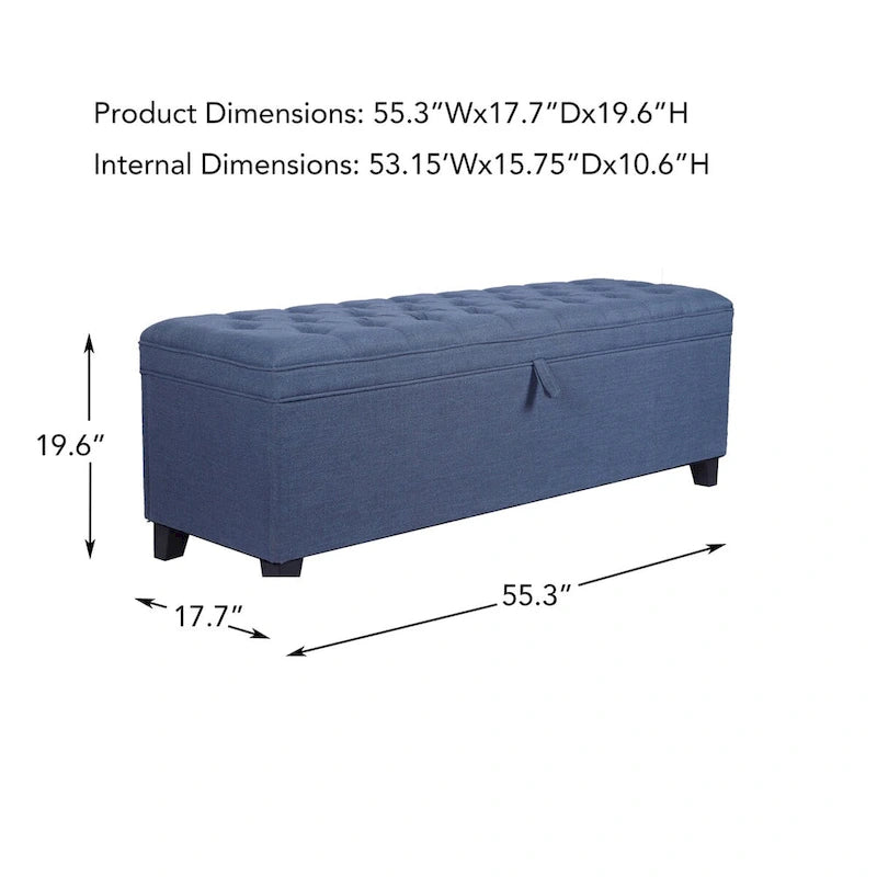55.3 Panchina contenitore extra lunga con coperchio apribile