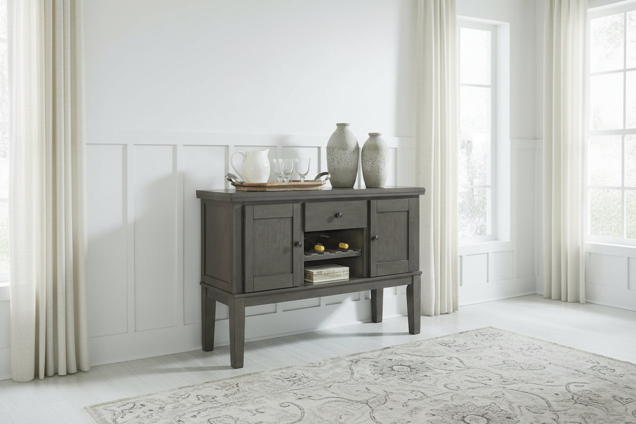 Hallanden Antique Gray Dining Room Server - 56W x 18D x 39H