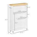 Mobiletto da bagno con ruote