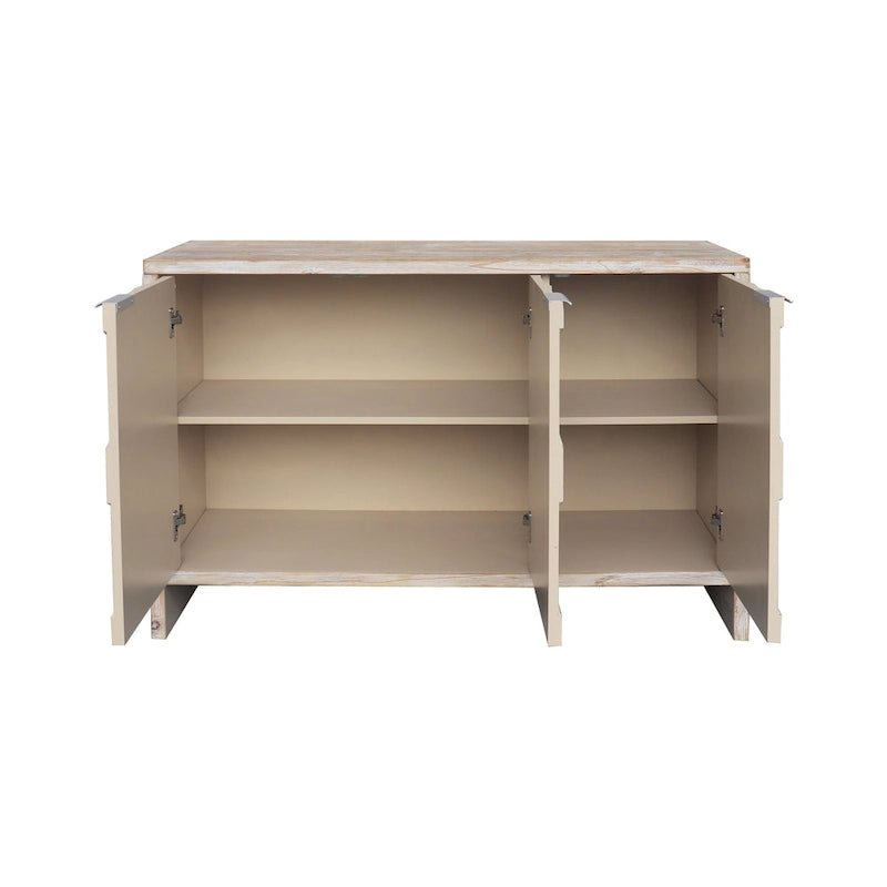Mobile in legno a 3 ante in stile rustico