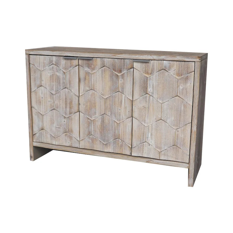 Mobile in legno a 3 ante in stile rustico