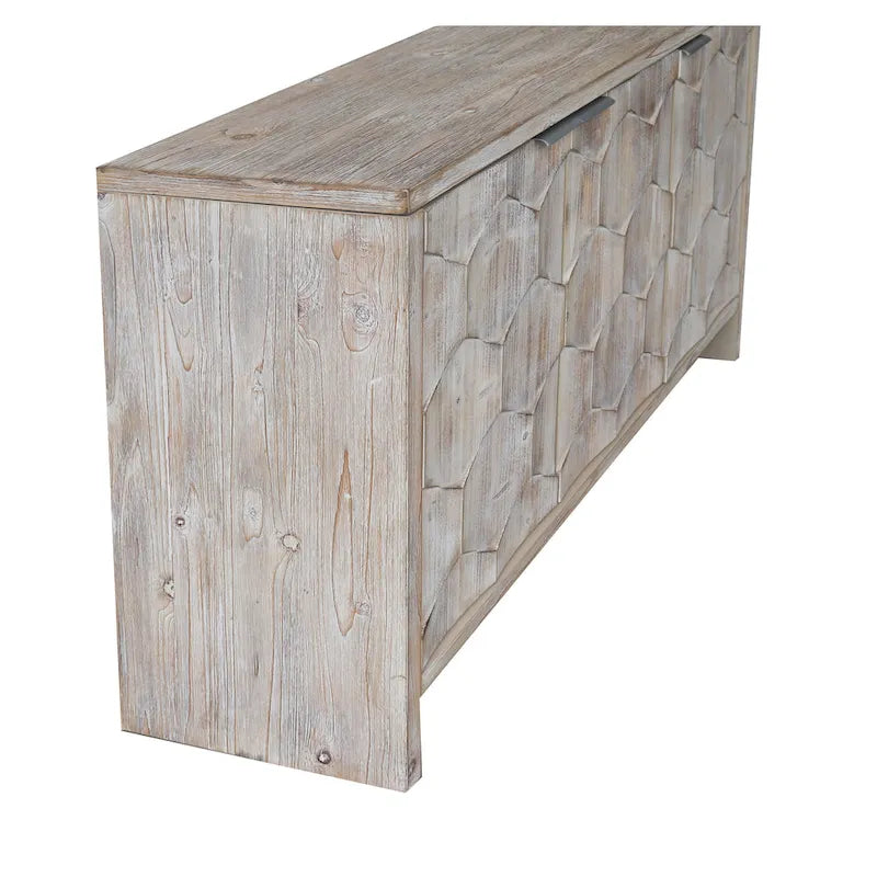 Mobile in legno a 3 ante in stile rustico