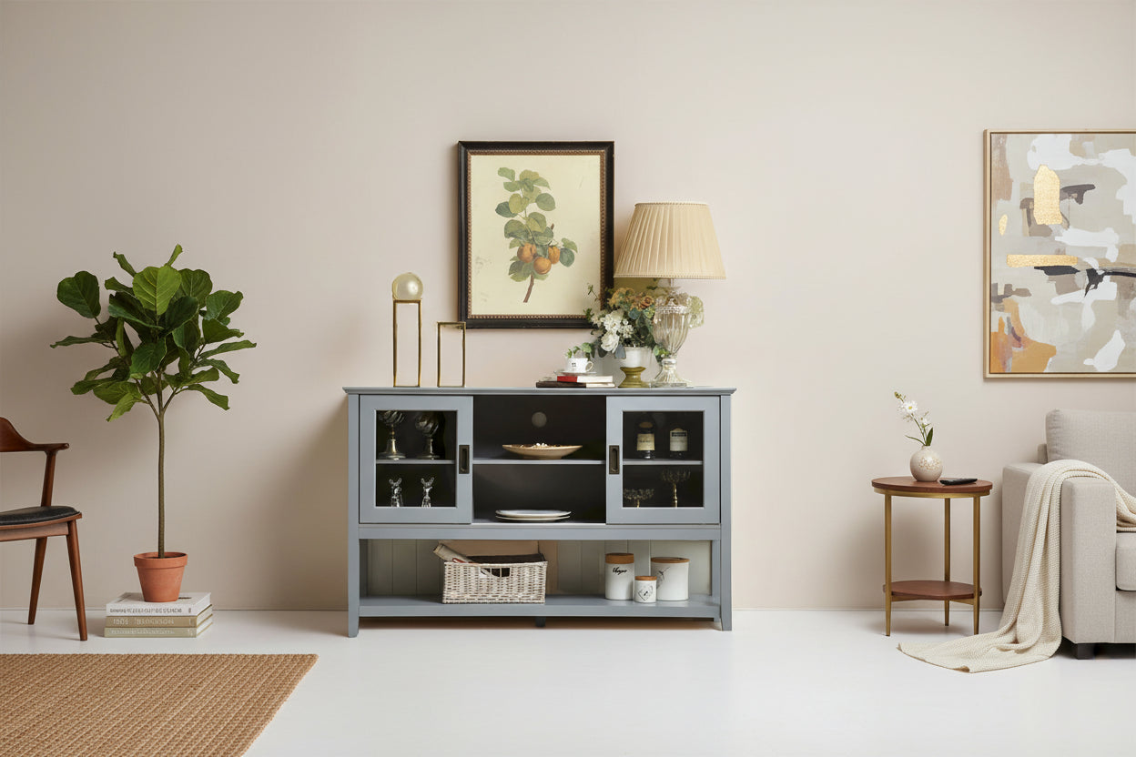 Sideboard Buffet Table with Doors