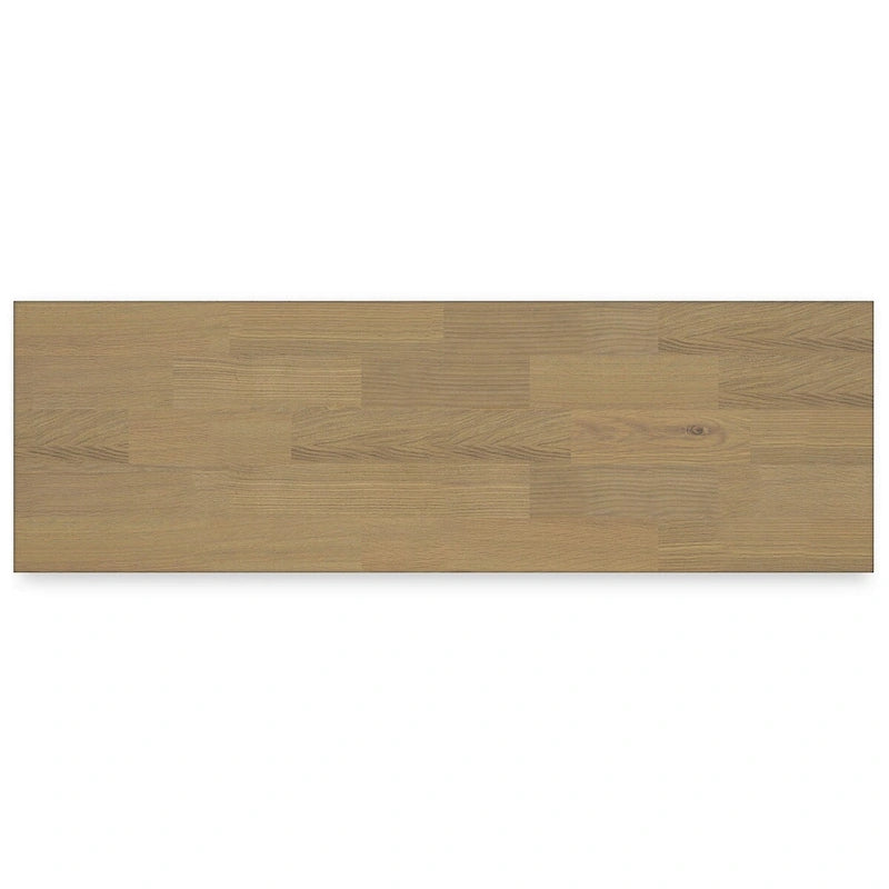 Credenza da pranzo bianca e naturale con contenitore – 60L x 19P x 37A