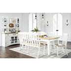 Credenza da pranzo bianca e naturale con contenitore – 60L x 19P x 37A