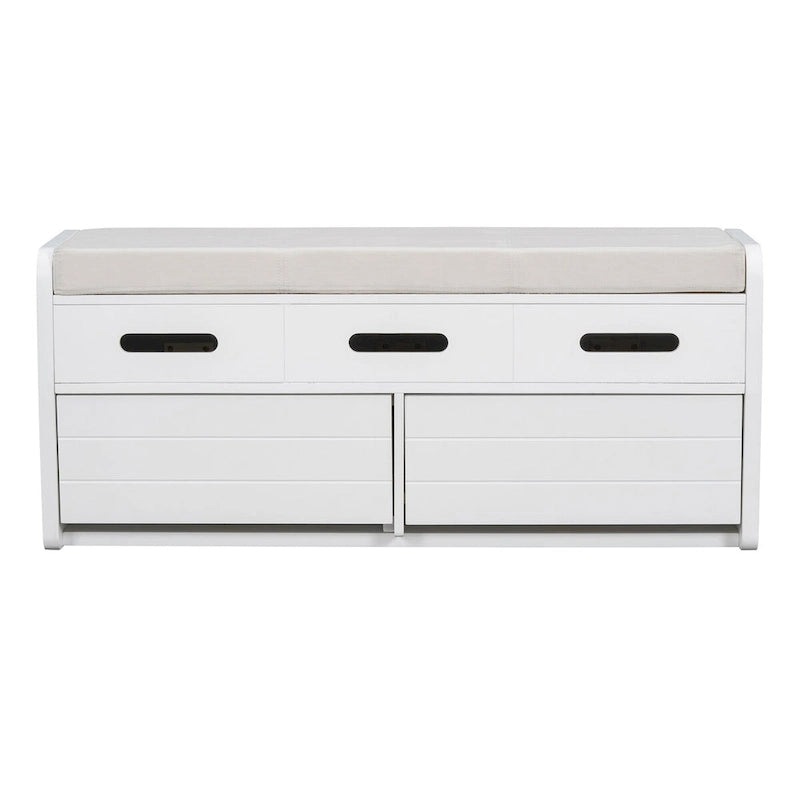 Panca Contenitore Rustica con 2 Cassetti