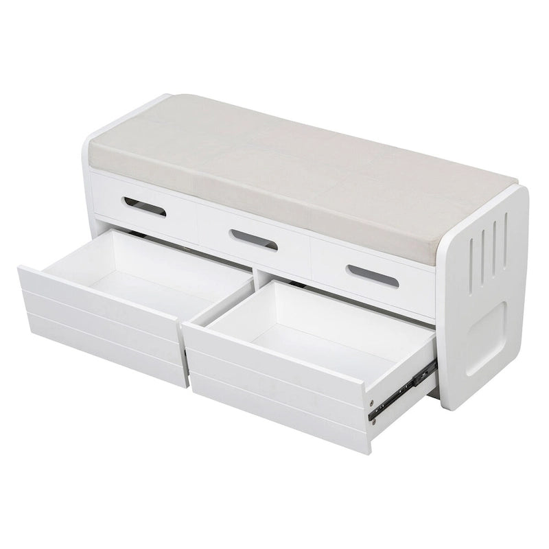 Panca Contenitore Rustica con 2 Cassetti
